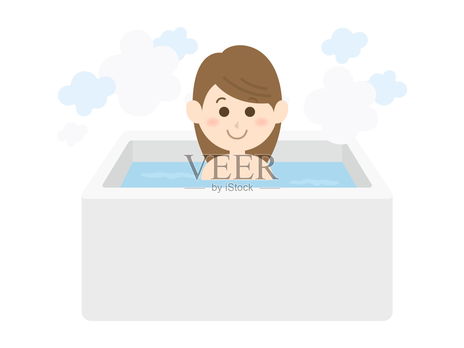 浴插画图片素材