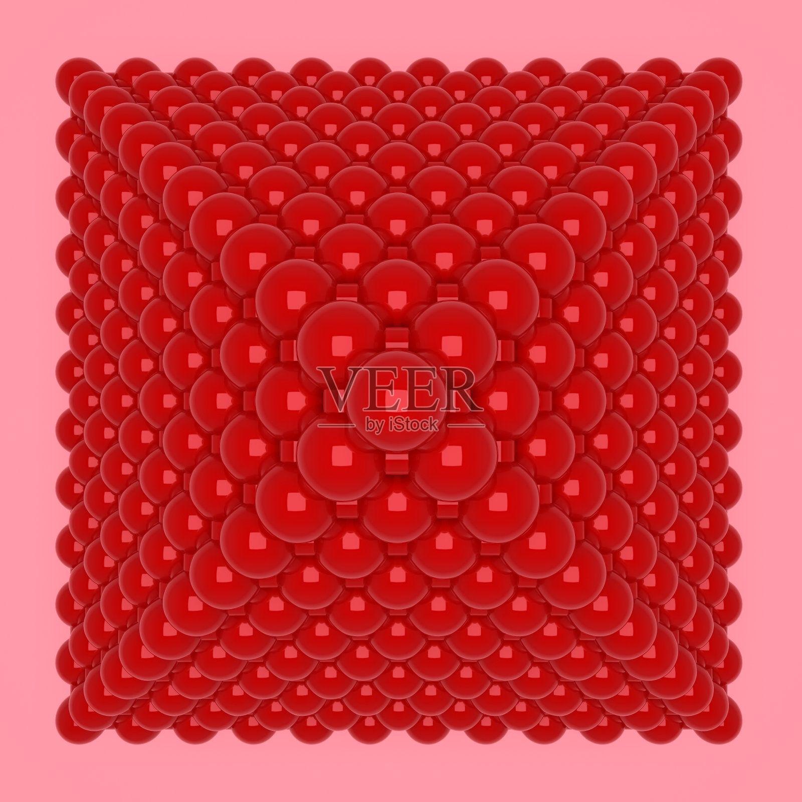 抽象球面几何，分子风格概念连锁金字塔。平面设计墙纸。3 d渲染。照片摄影图片