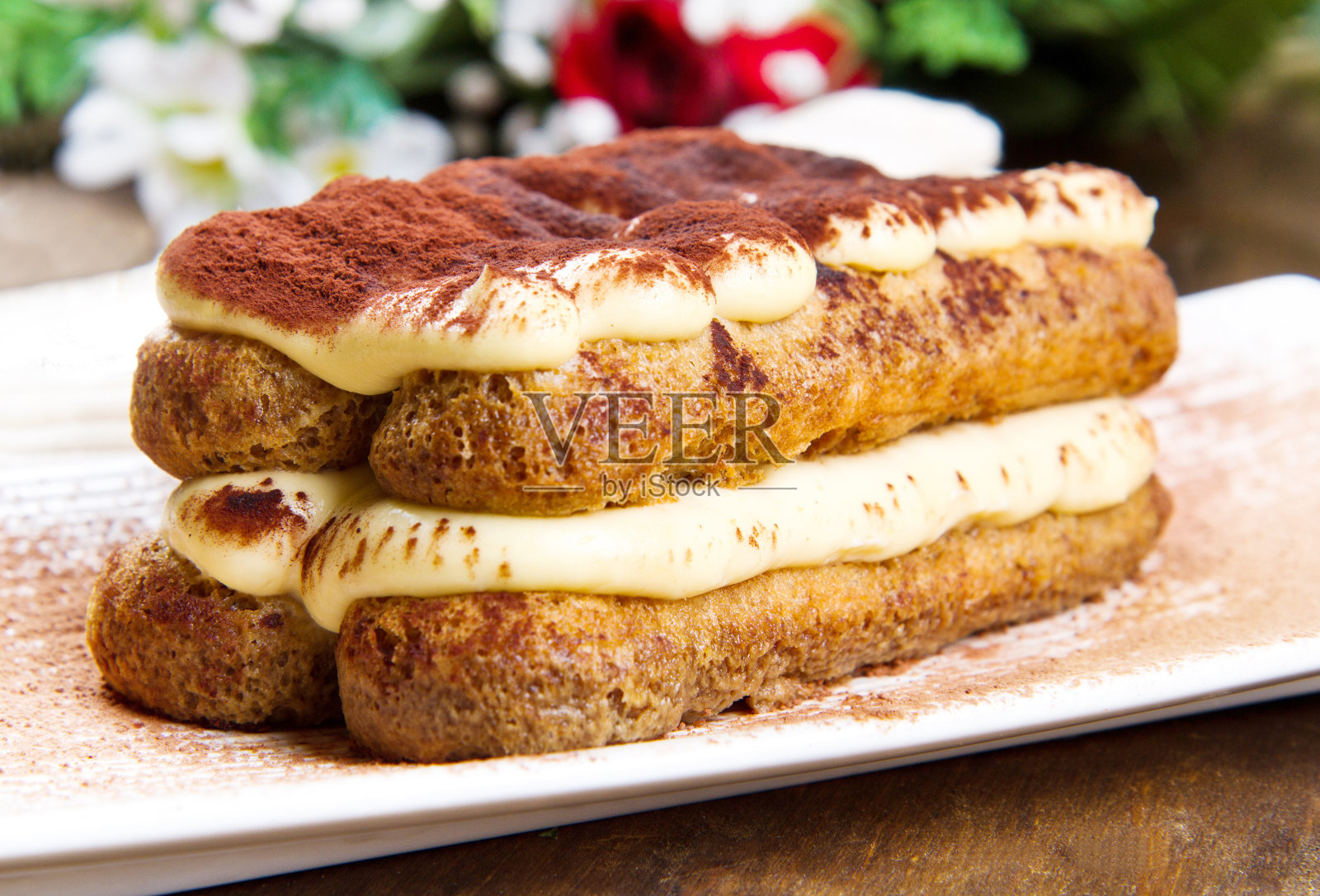 意大利Tiramisu照片摄影图片