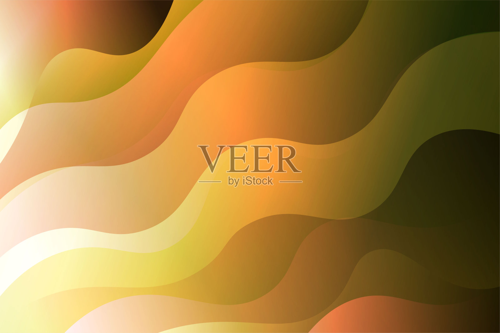 波抽象背景。创造性的矢量图。用于页眉、海报、传单。插画图片素材