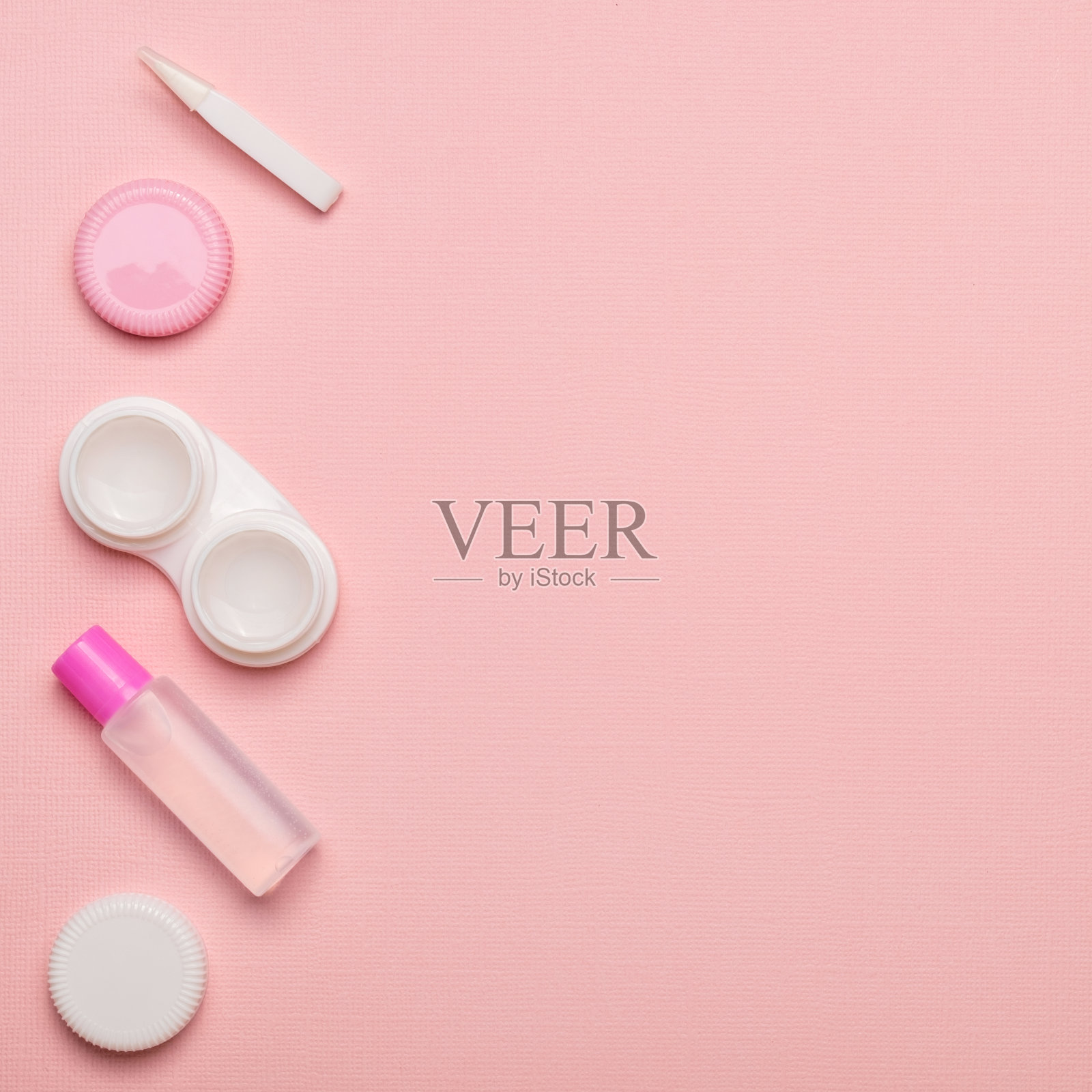 隐形眼镜配件照片摄影图片