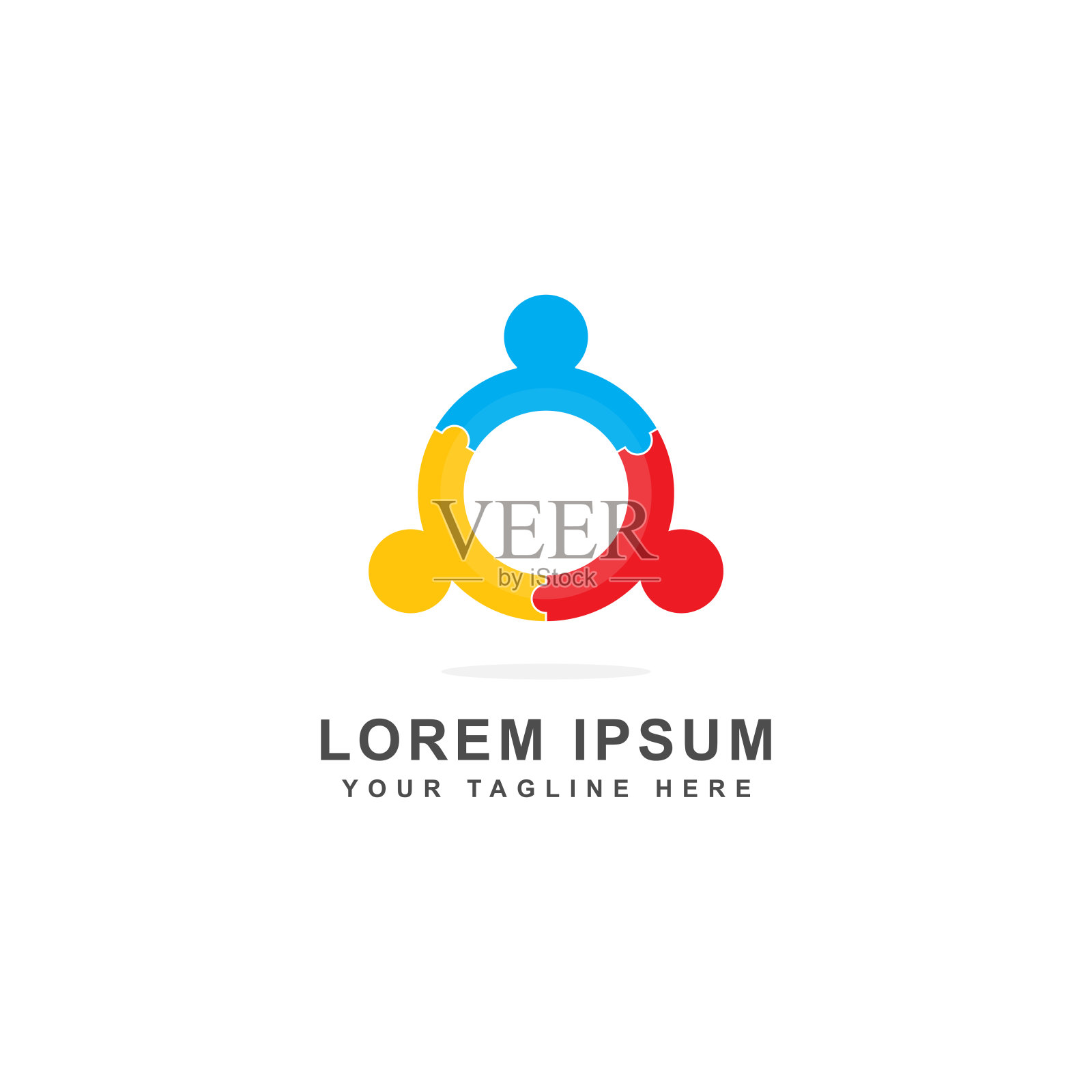 抽象团队合作图标图标素材