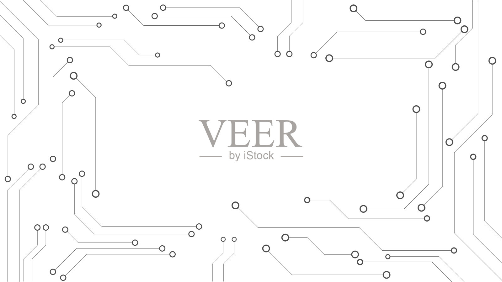 高科技技术几何插画图片素材