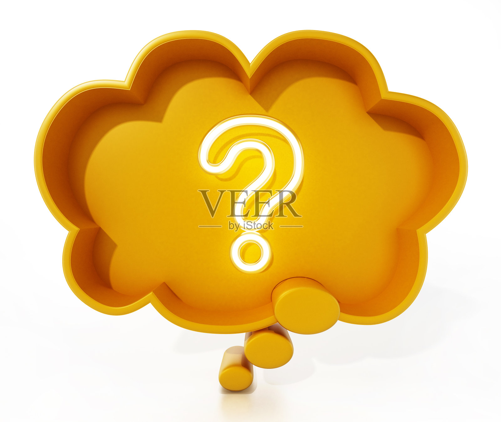 带问号的思想气球照片摄影图片