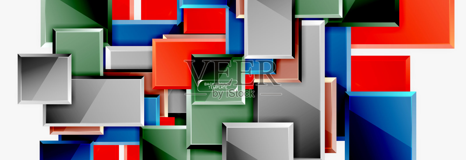 最小的方形横幅抽象背景插画图片素材