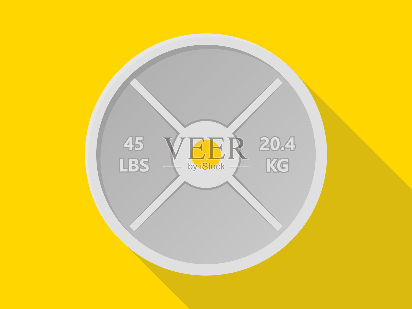 举重或力量举重板。运动的象征。矢量图插画图片素材