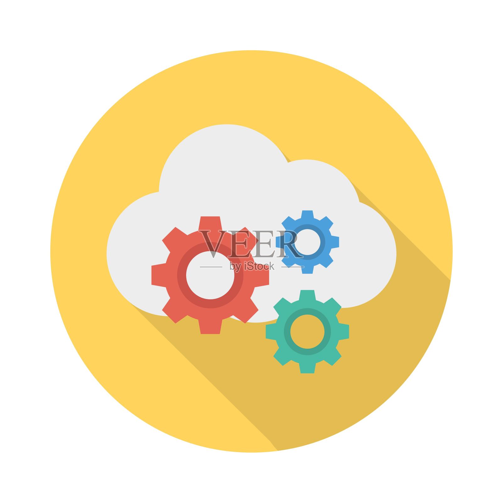 设置配置云插画图片素材