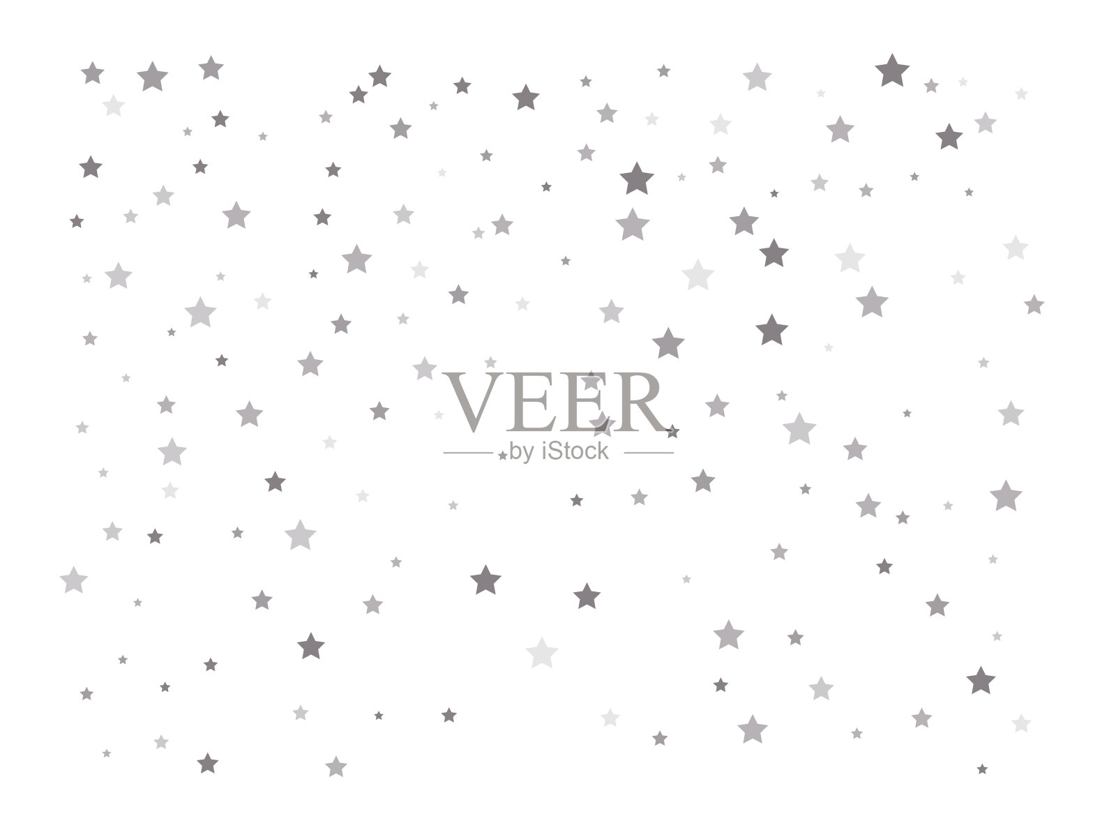 散落的银星插画图片素材