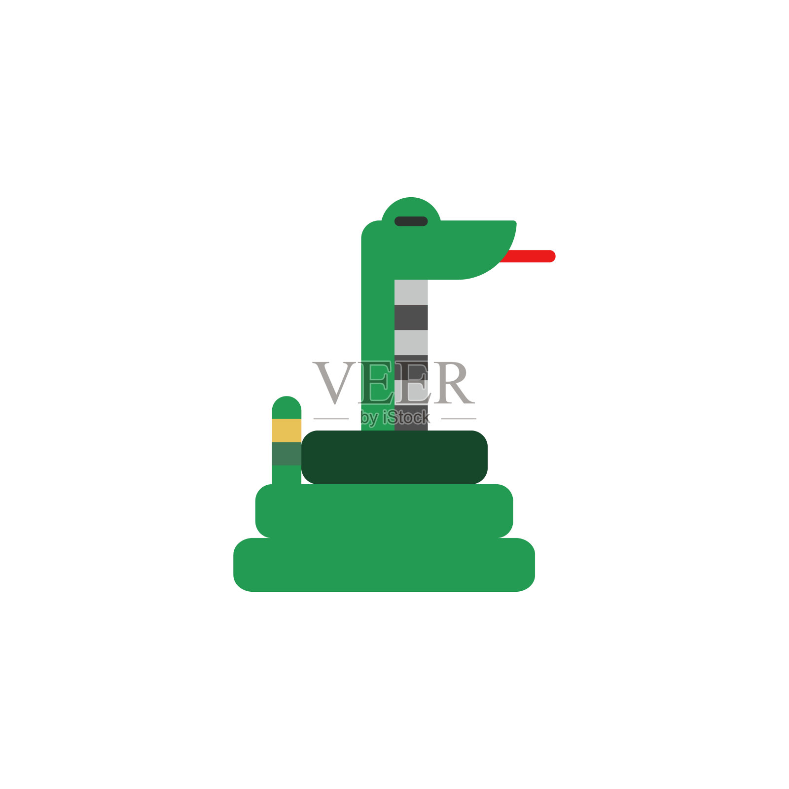 蛇，动物，眼镜蛇图标。色彩元素非洲狩猎图标。优质的图形设计图标。标志和符号收集图标为网站，网页设计插画图片素材