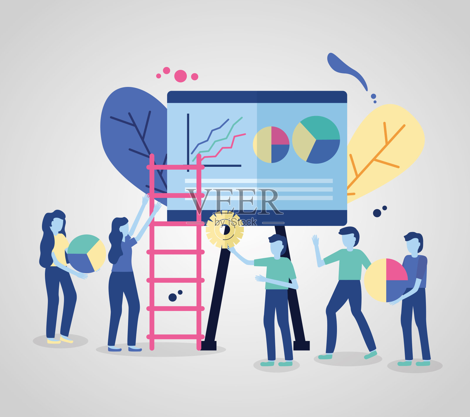 业务人员委员会插画图片素材