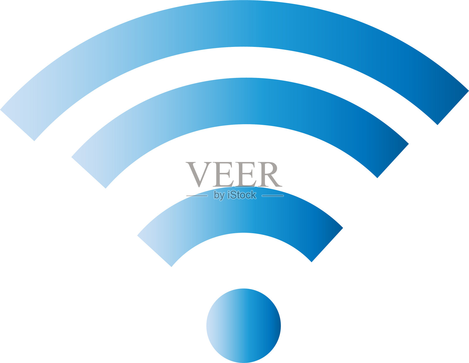 Wifi连接信号矢量图标插画图片素材