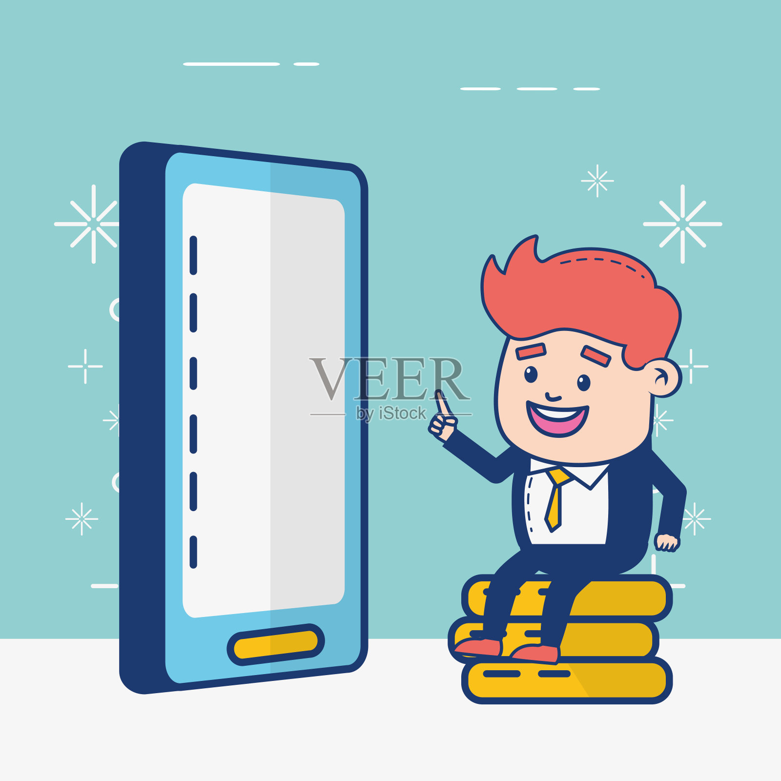 网上银行插画图片素材