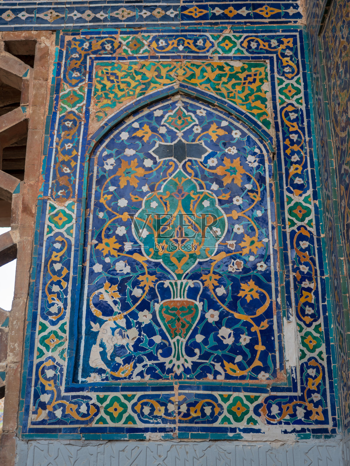 乌兹别克斯坦撒马尔罕的风景。照片摄影图片