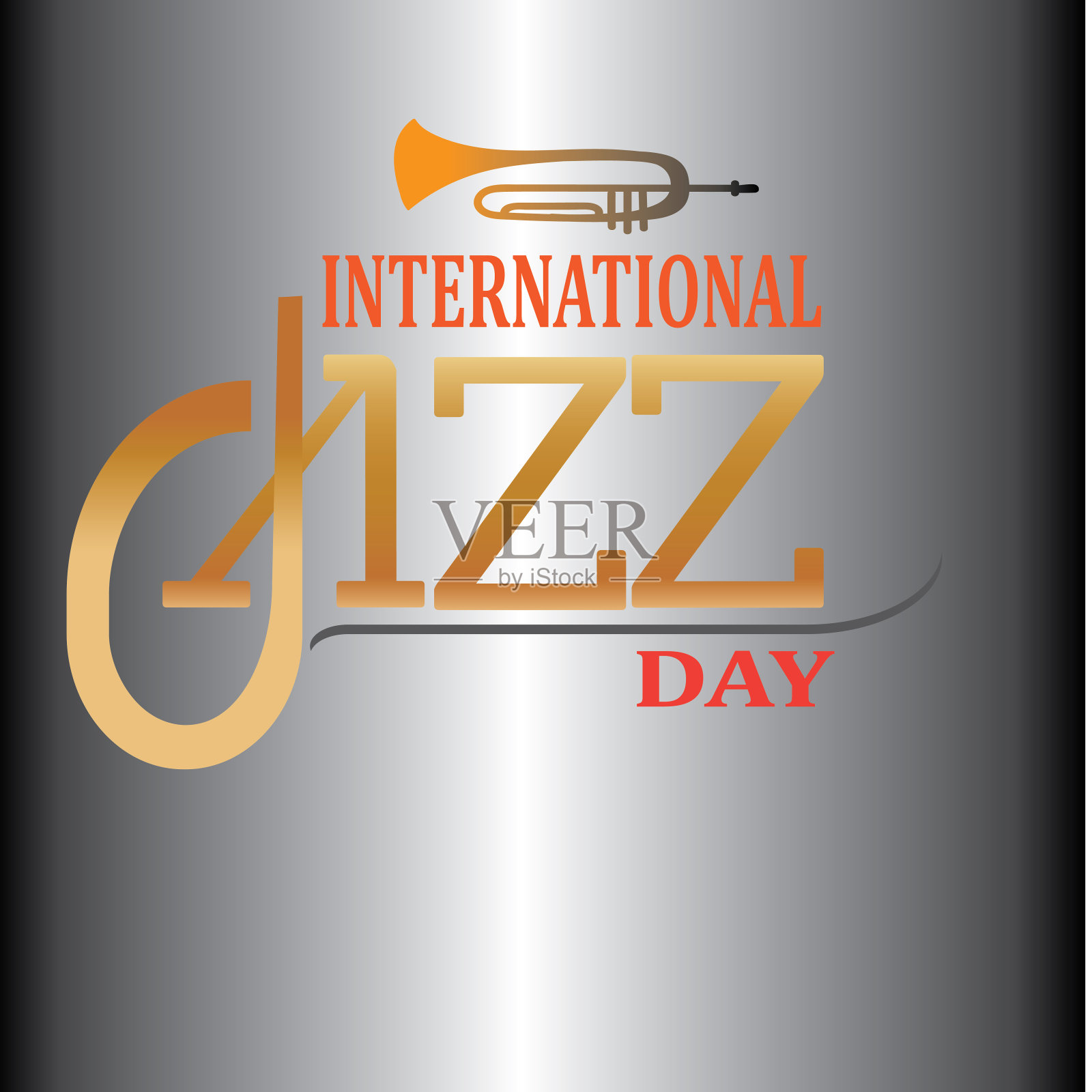 国际爵士乐日矢量插图。——矢量插画图片素材