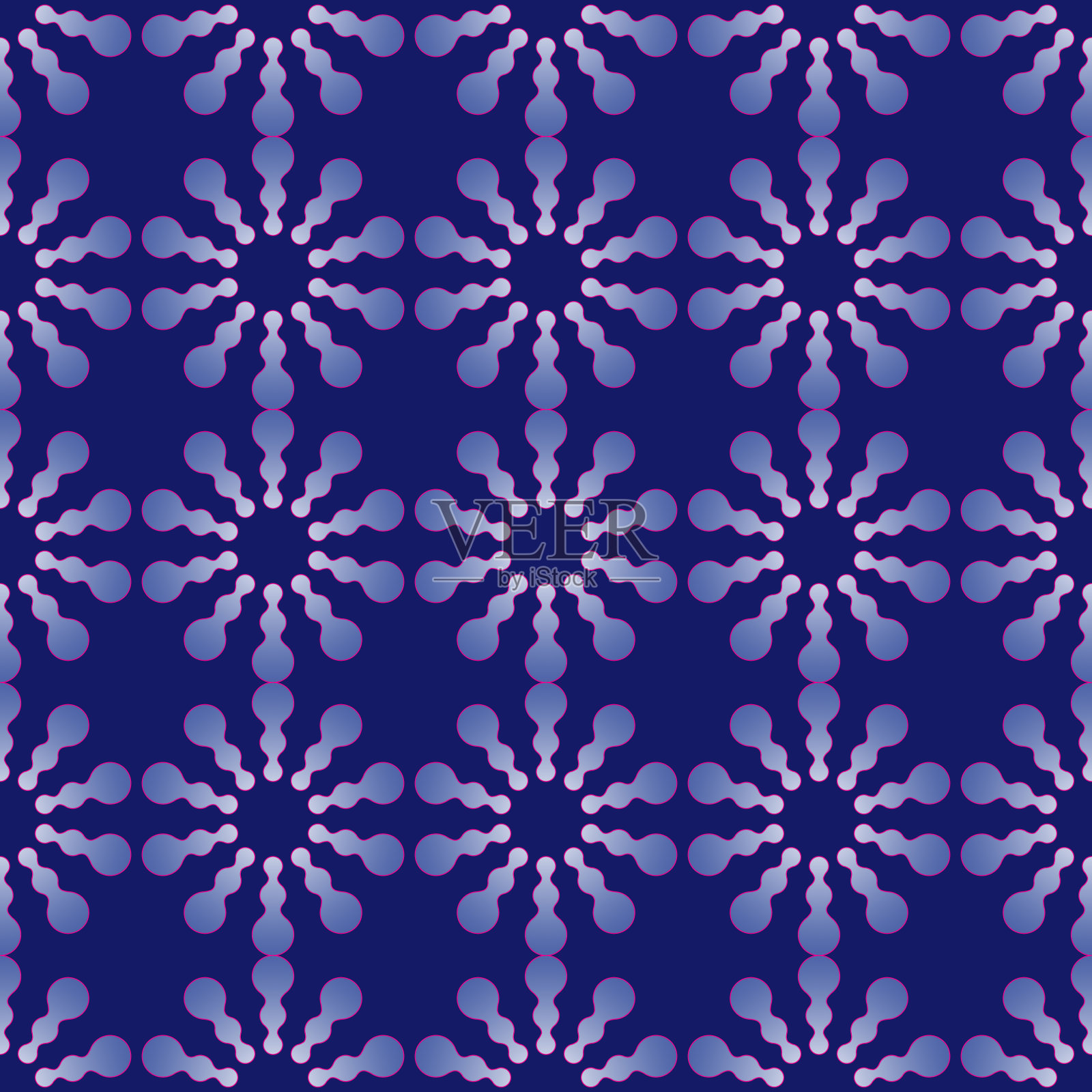 抽象的无缝模式与星星。彩色矢量插图EPS10插画图片素材