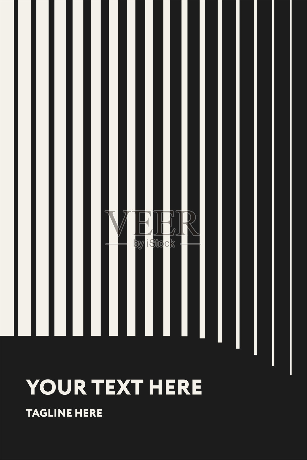 几何抽象线现代海报模板集。单色图案设计概念。时尚的最小背景介绍。复古作品的小册子，封面，横幅，传单。插画图片素材