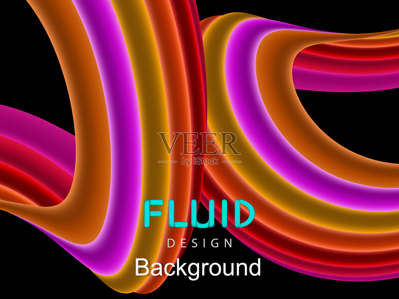 抽象流体设计背景插画图片素材