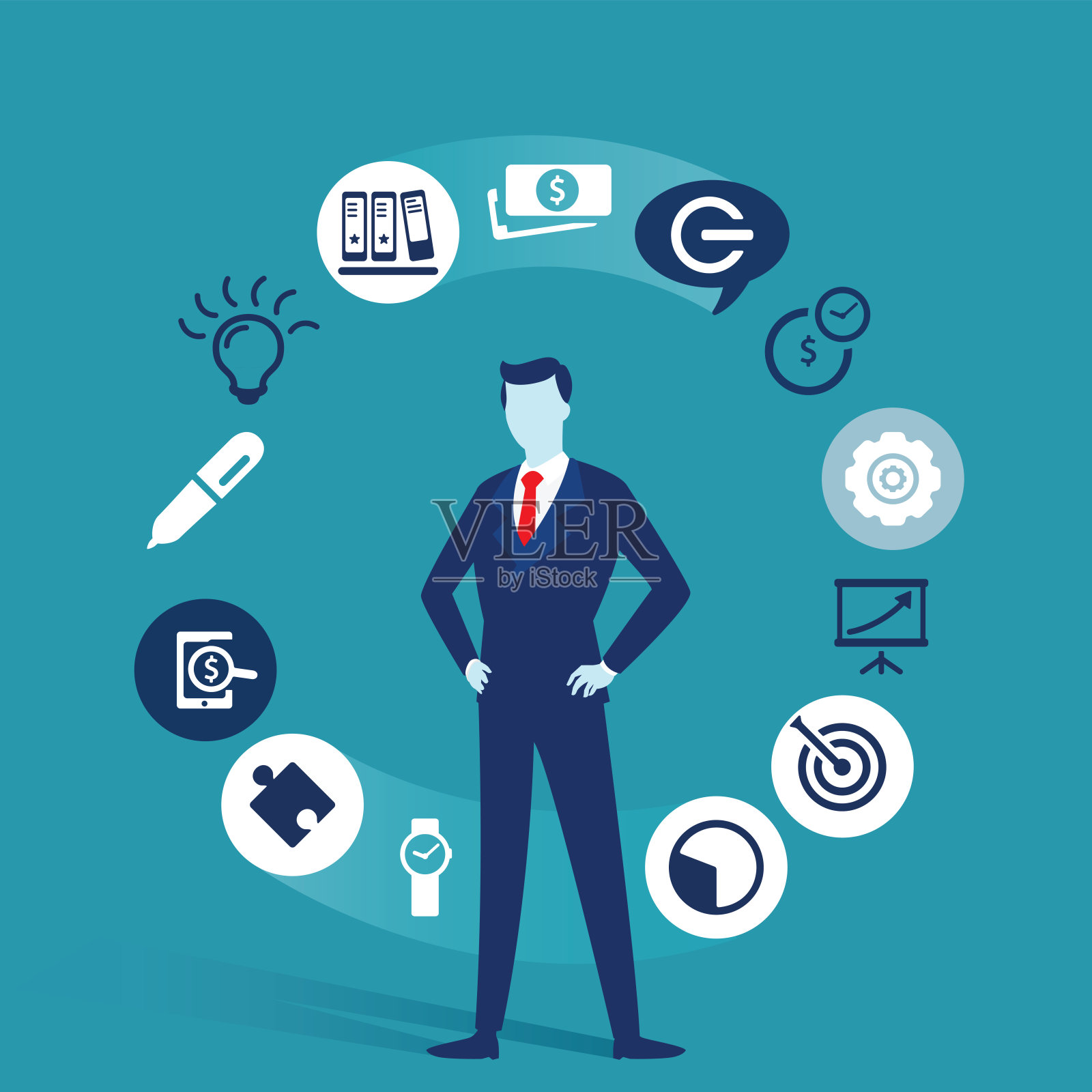 审查收入图表插图图标向量插画图片素材