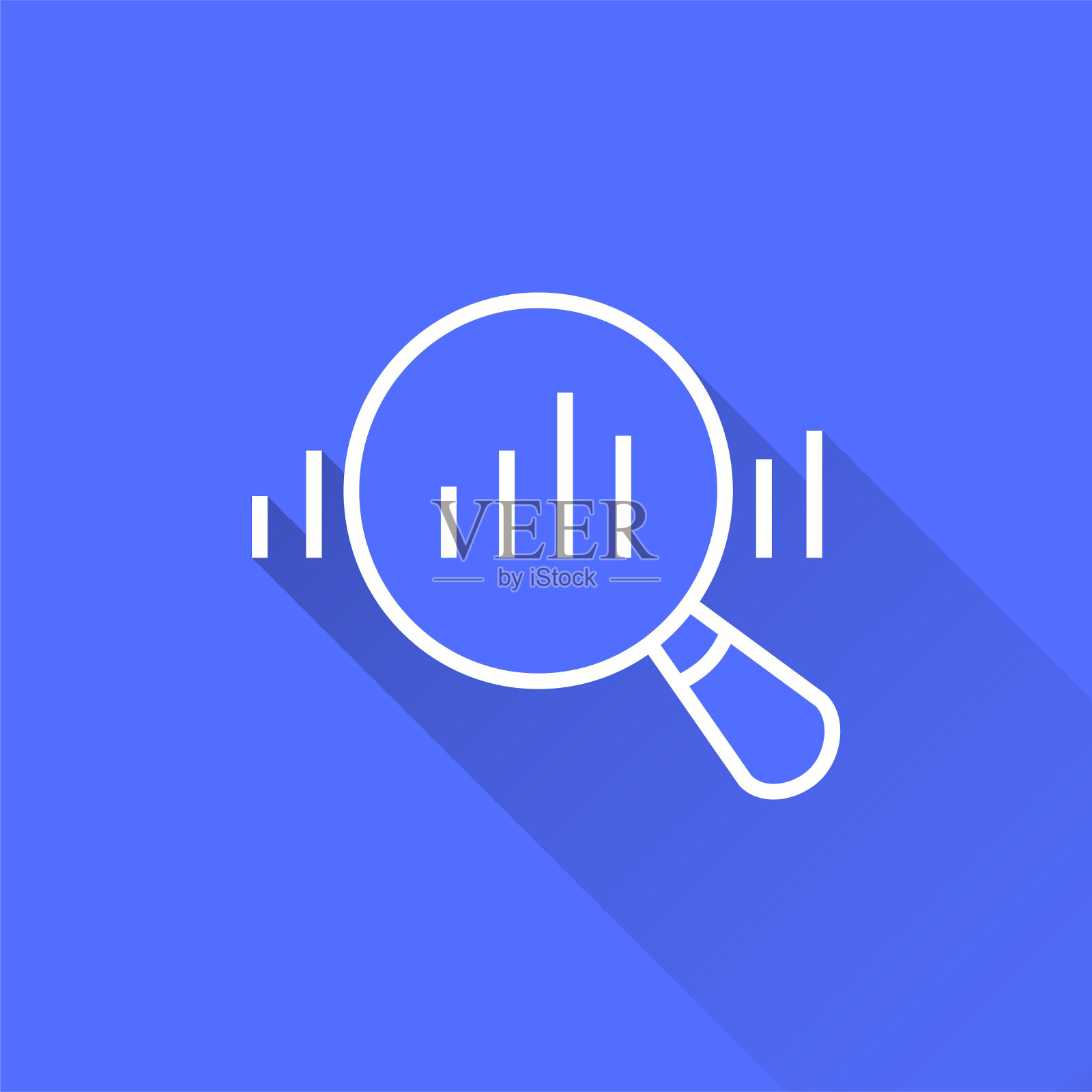 数据分析-矢量图标的图形和网页设计。插画图片素材