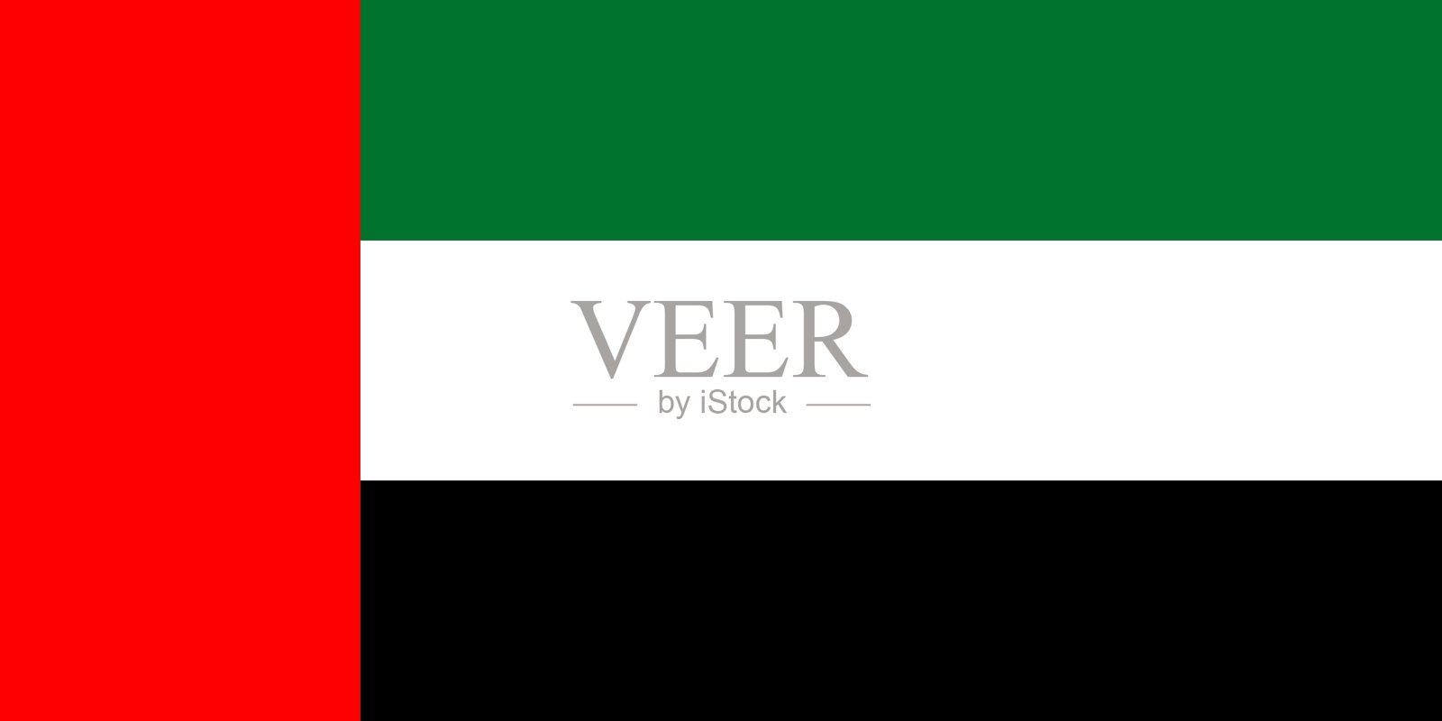 阿拉伯联合酋长国国旗插画图片素材