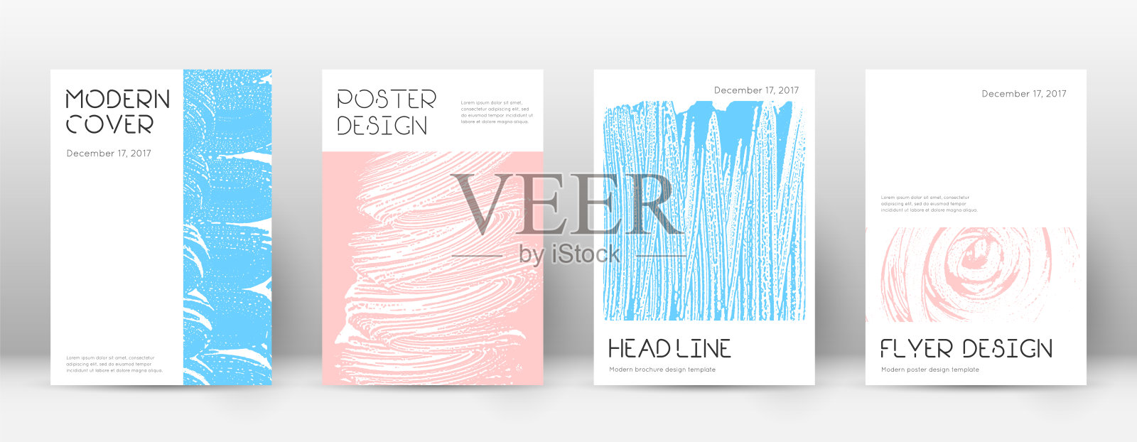 封面页设计模板。最小的小册子layou设计模板素材