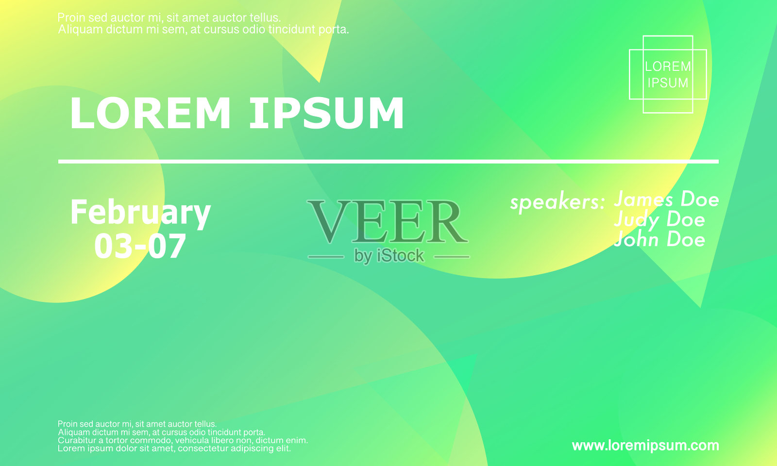 会议邀请设计模板插画图片素材