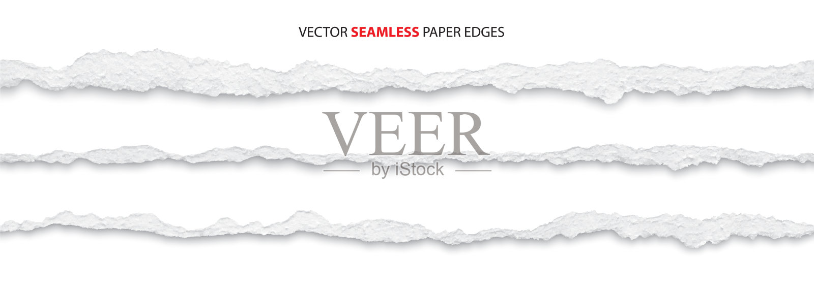 撕破的纸边，矢量插画图片素材