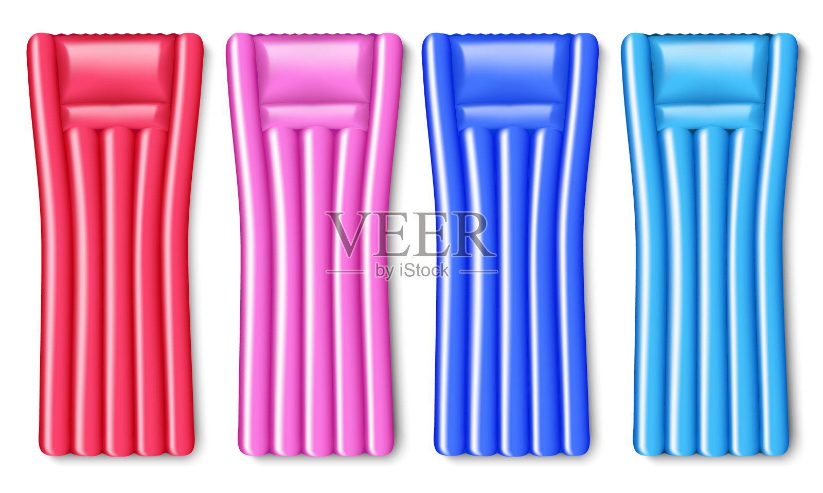 充气床插画图片素材