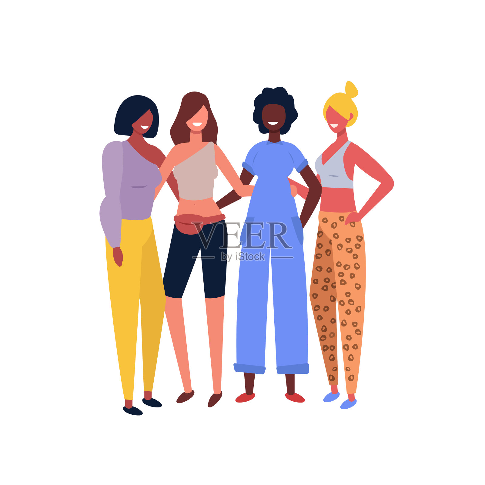 女性时尚趋势矢量插图插画图片素材