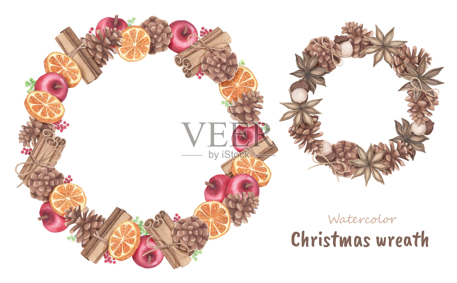 香料花圈插画图片素材