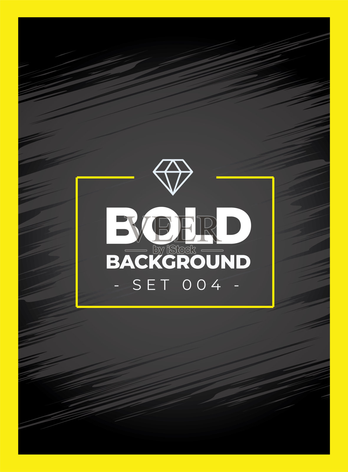 极端黑色和大胆的背景纹理与黄色边框传单和海报促销设计设计模板素材