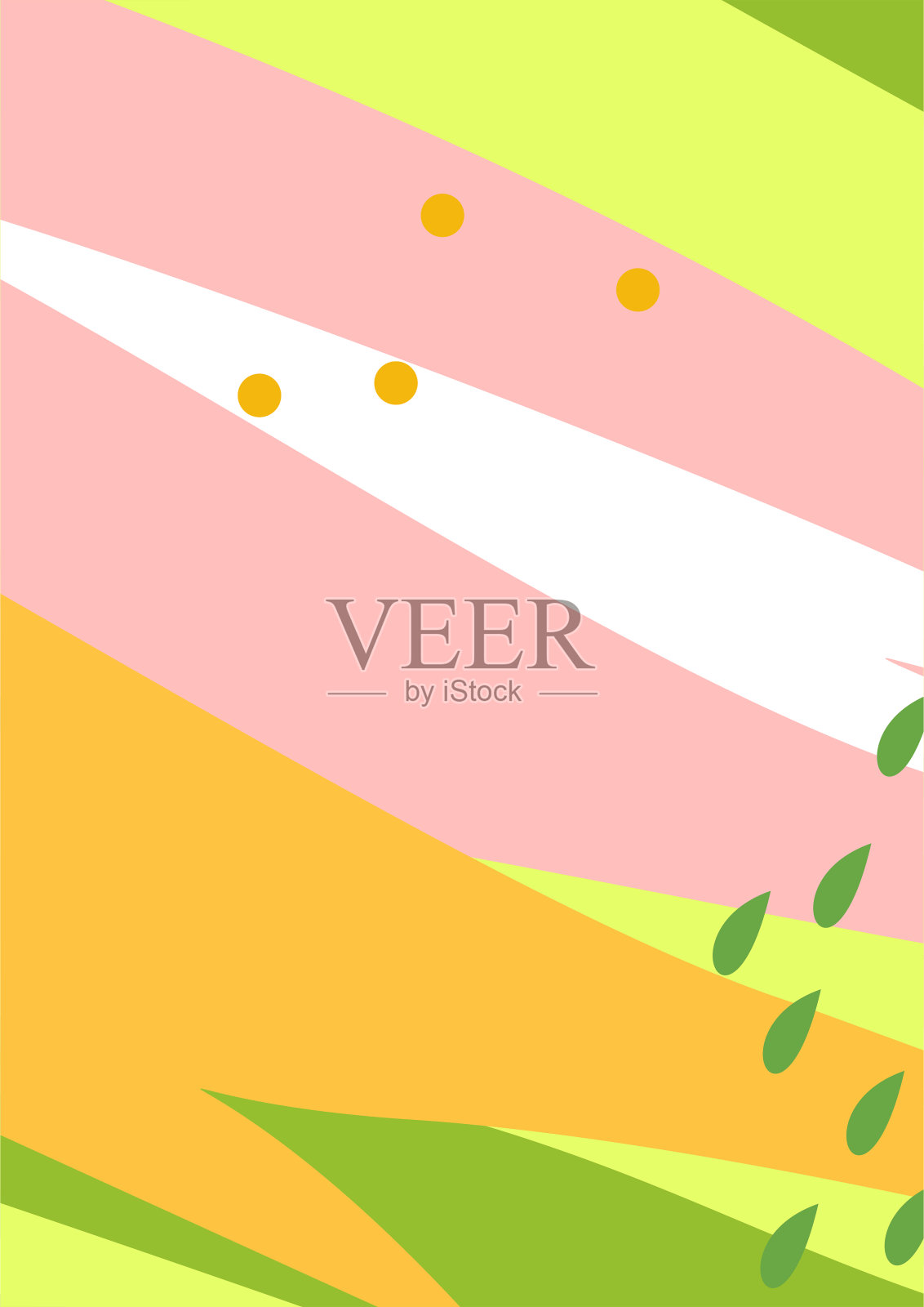 多彩的抽象背景-春天的主题插画图片素材