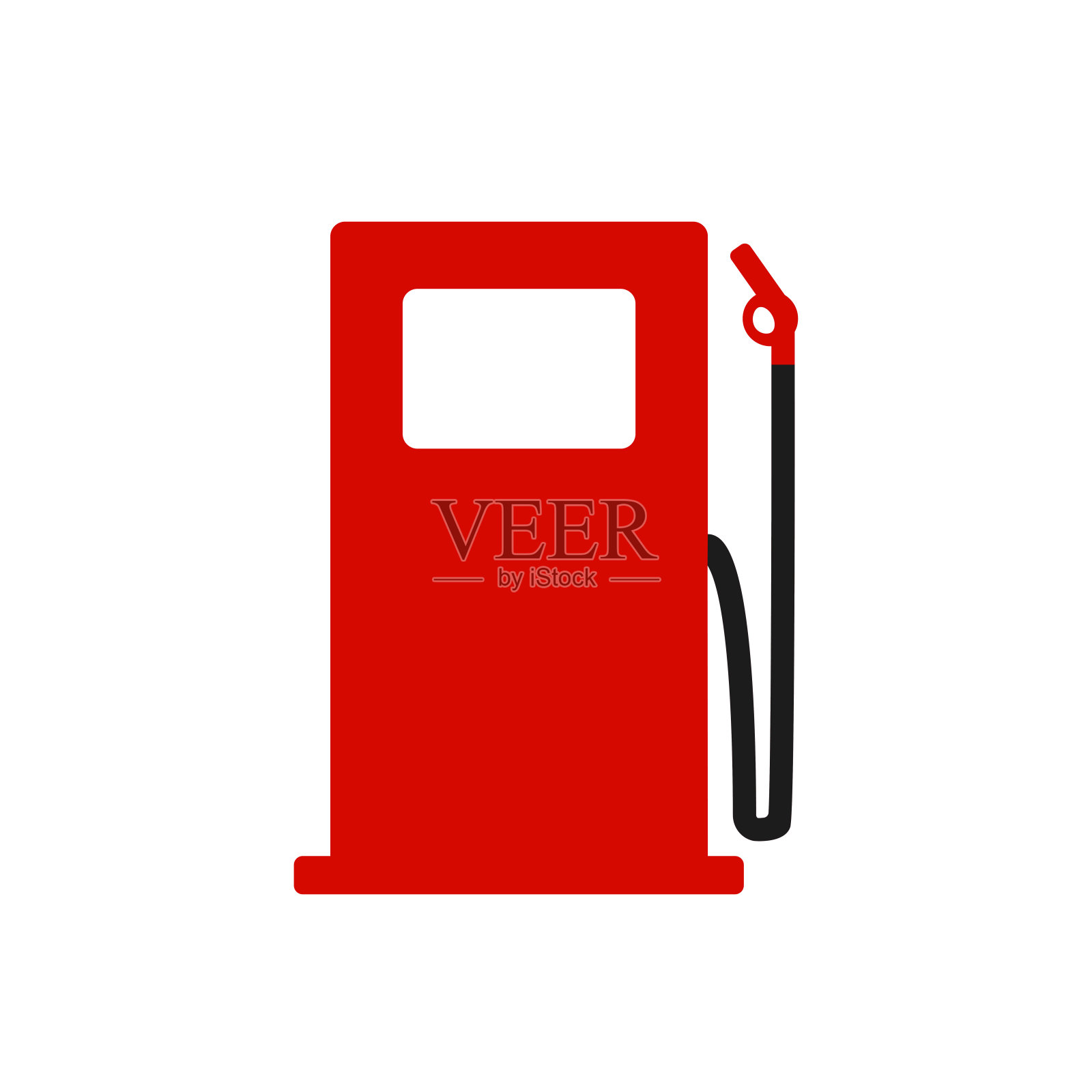 燃油泵图标.白色背景上的柴油标志.