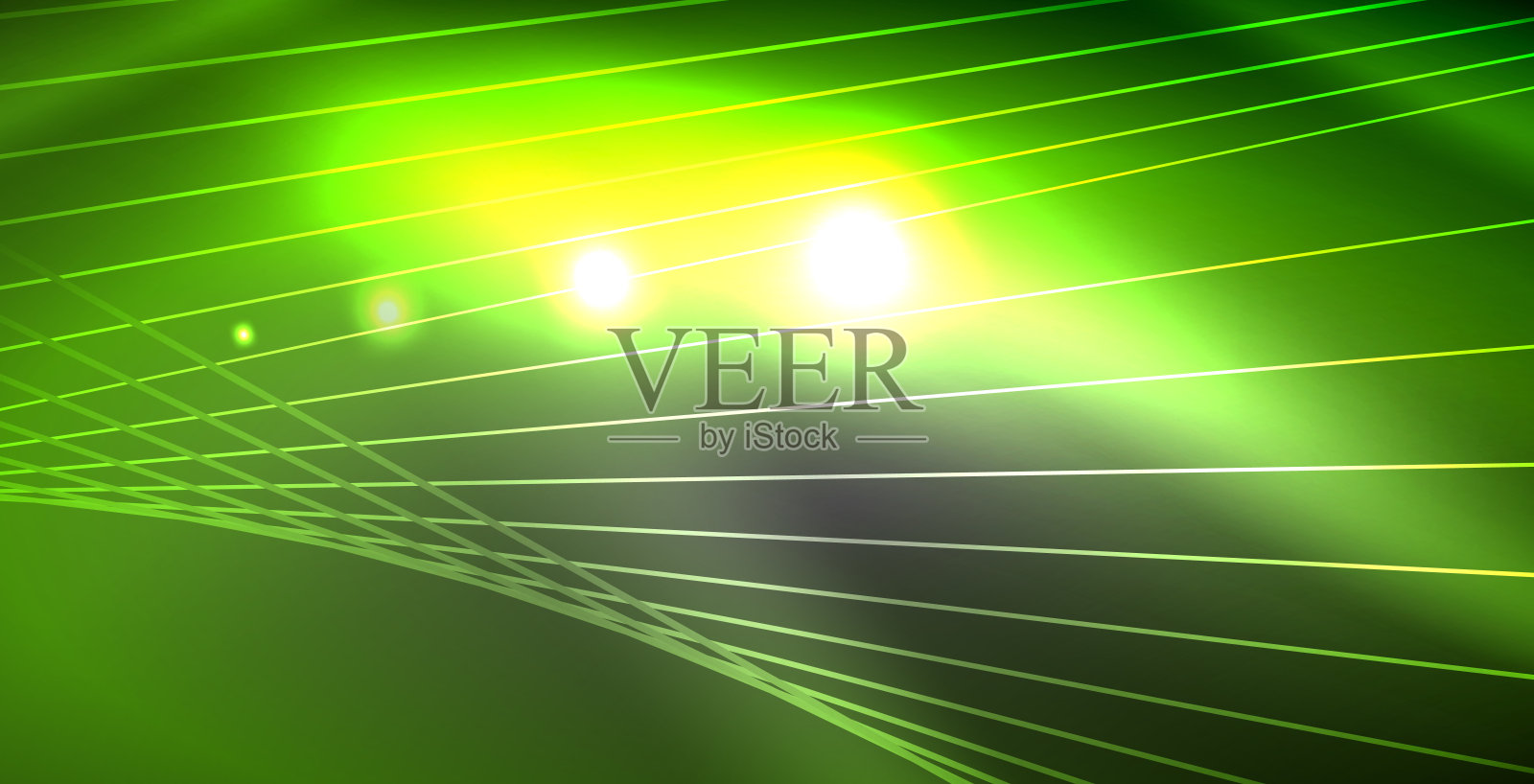 闪闪发光的霓虹灯波插画图片素材