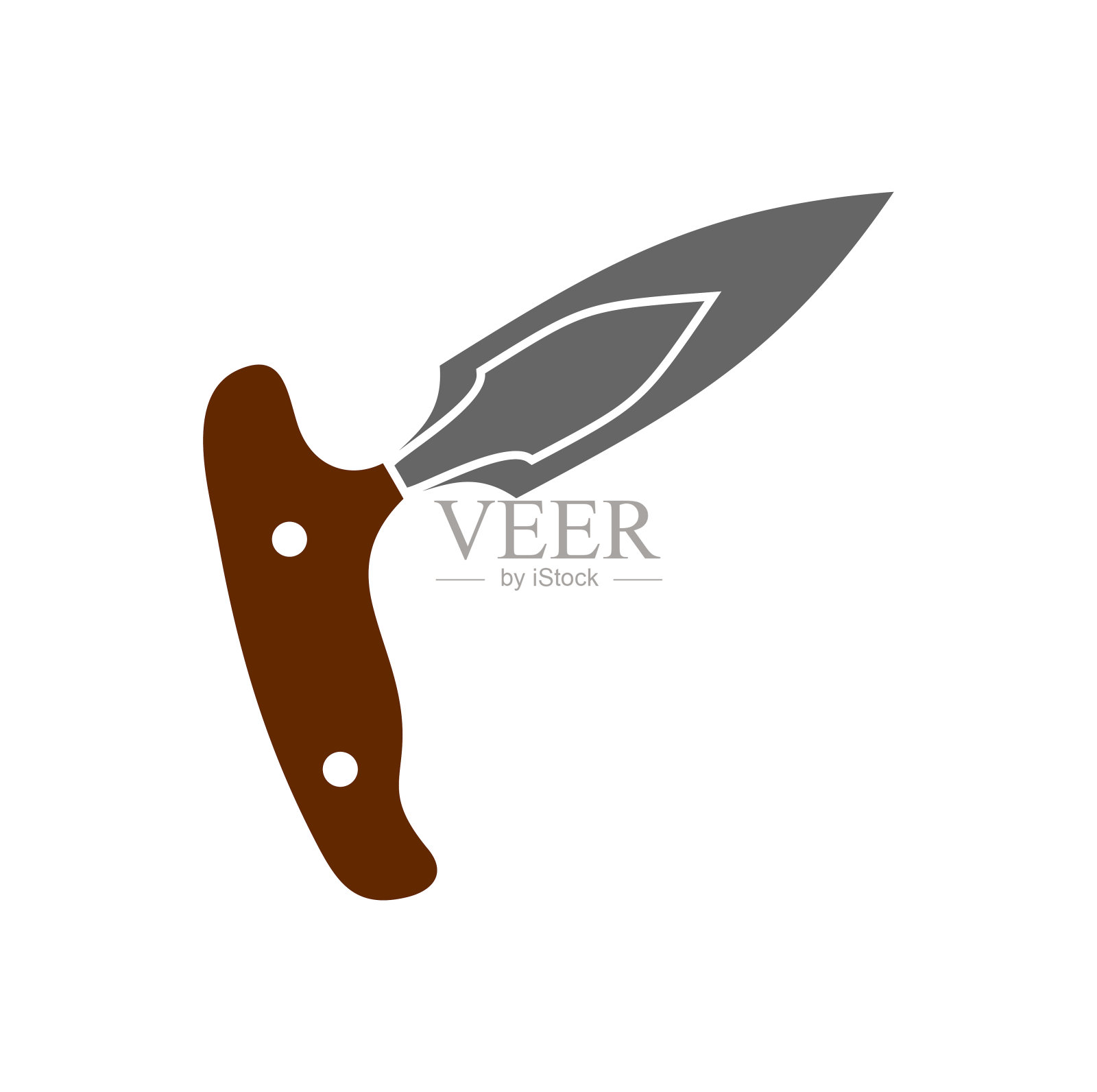 刀图标的背景图形和网页设计。简单的矢量信号。网站按钮或手机应用的互联网概念符号。插画图片素材