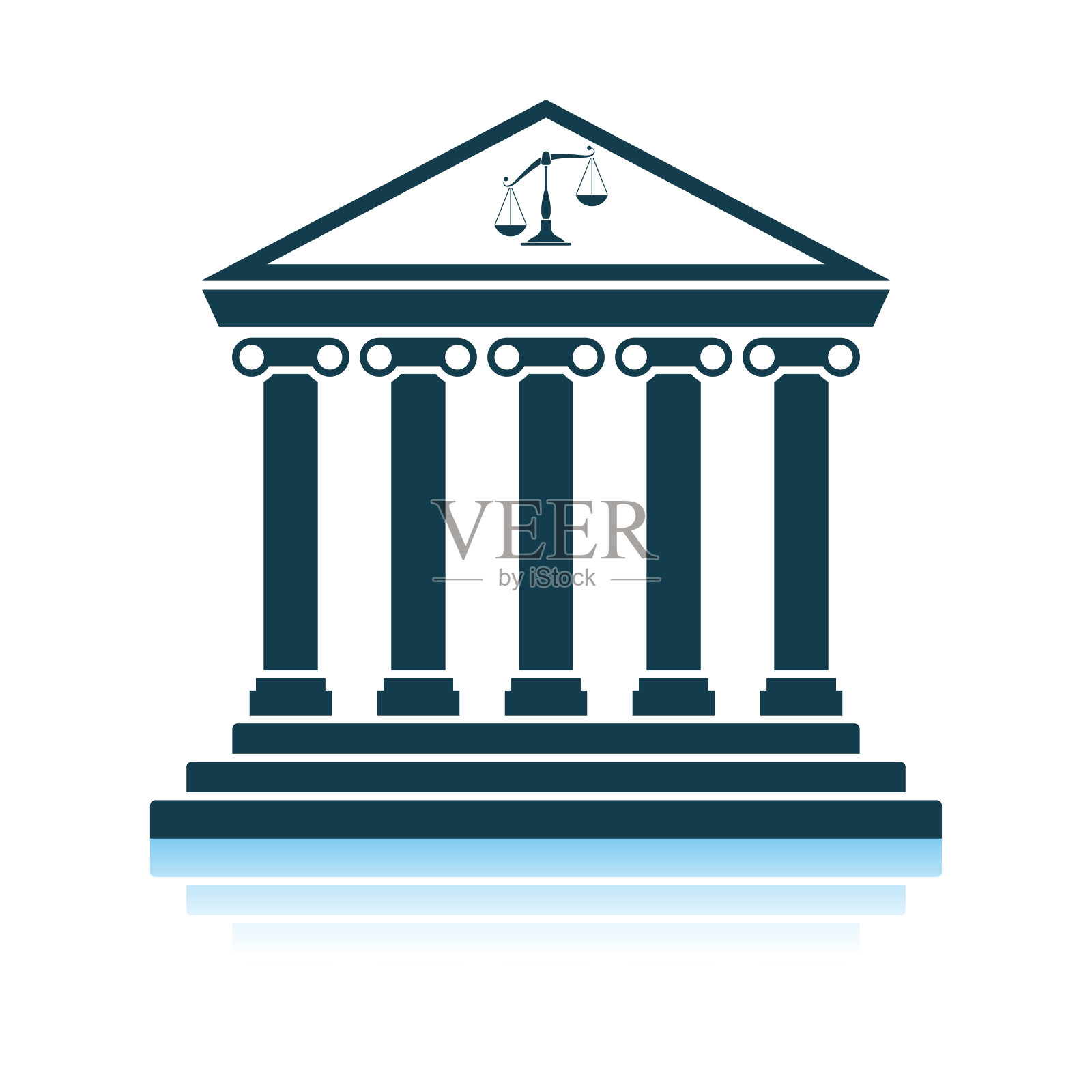 法院图标插画图片素材