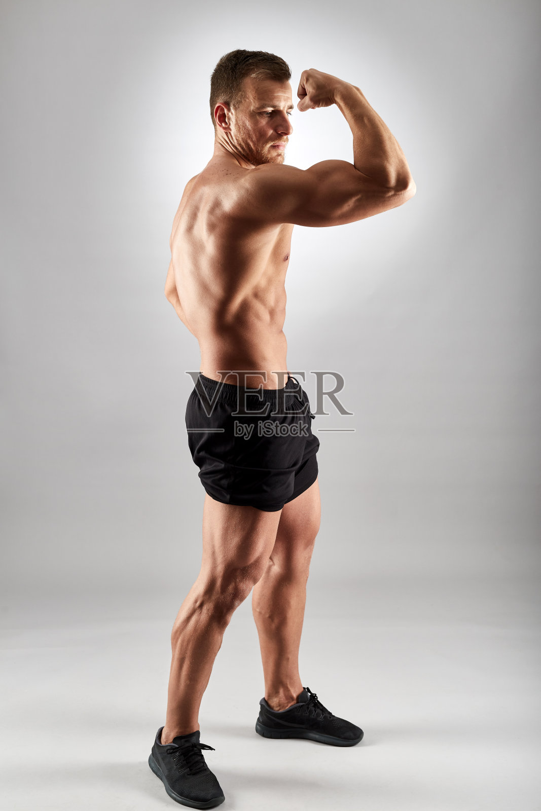 一个运动员的肖像照片摄影图片