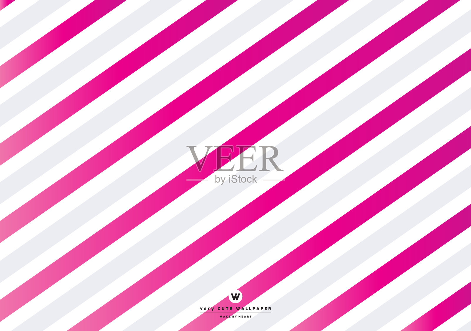 可爱的彩色对角条纹背景插画图片素材