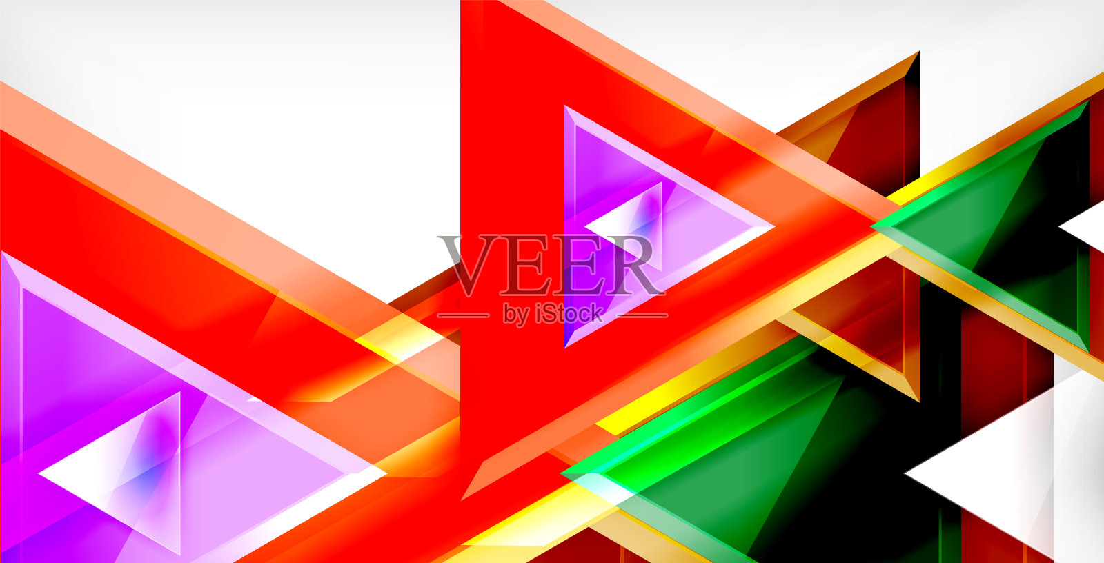 三角形抽象背景插画图片素材