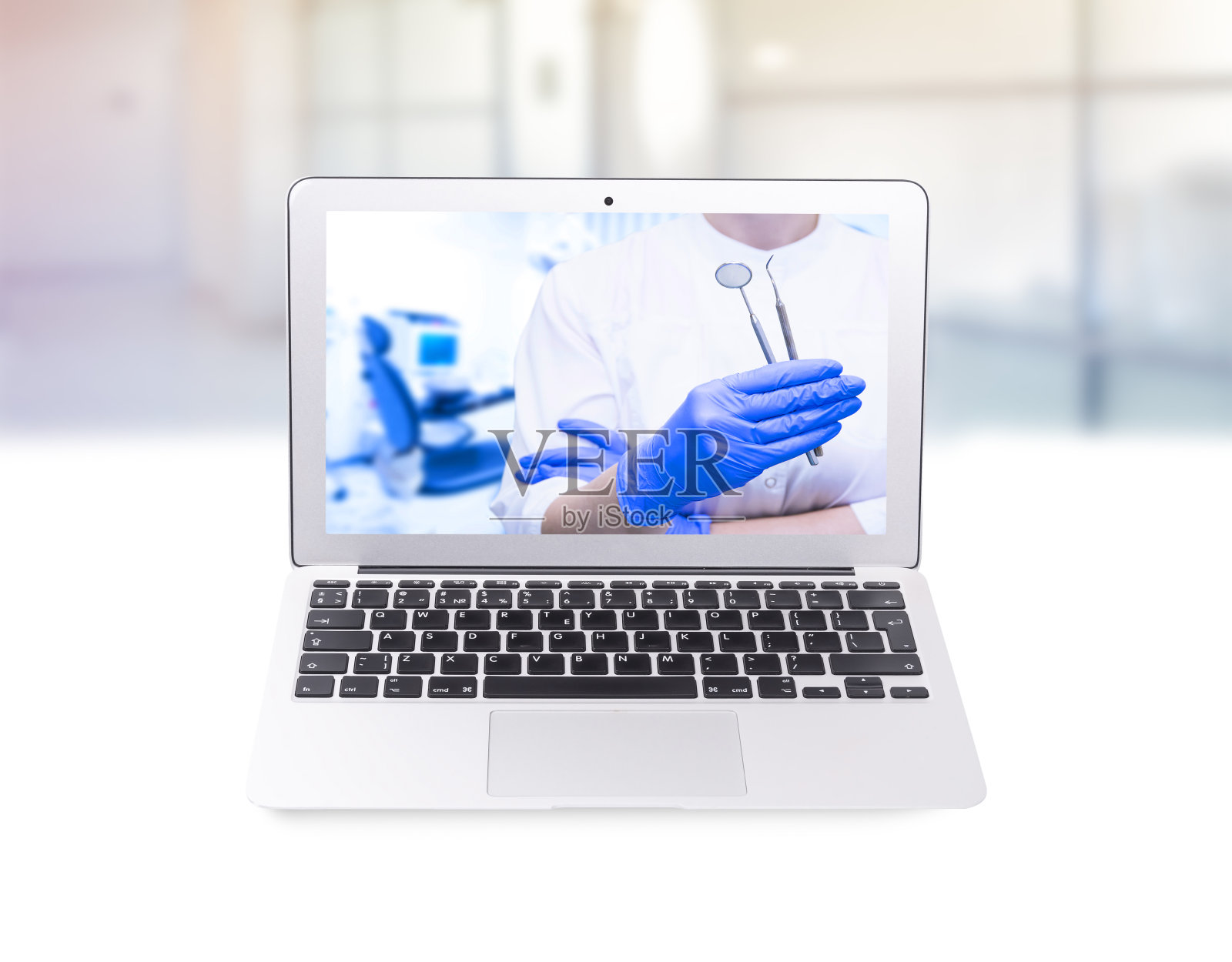 牙医用牙科器械，视频会议照片摄影图片