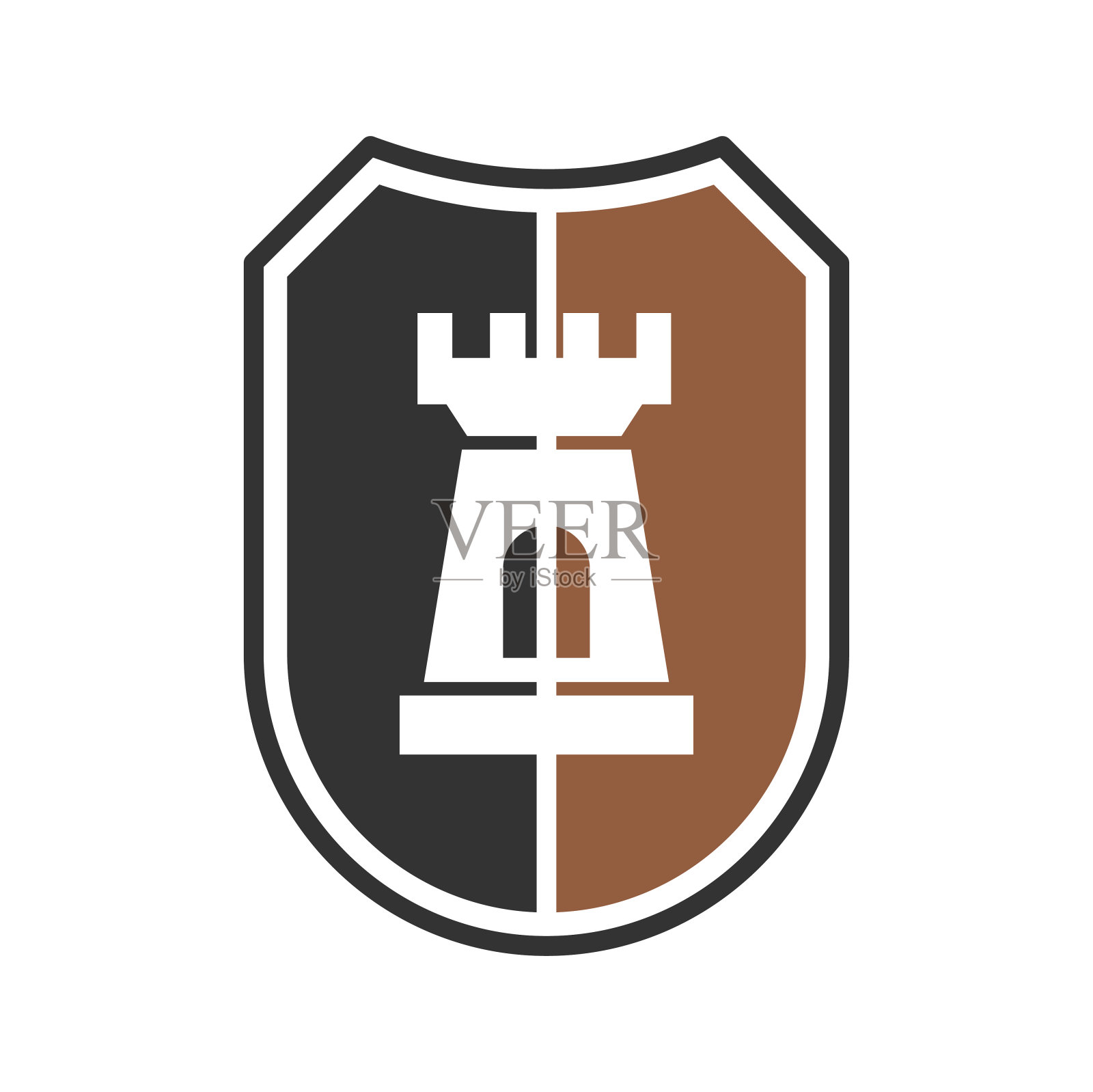 盾牌和纹章相关的图形和网页设计的背景图标。简单的向量符号。互联网概念符号，网站按钮或移动应用程序。插画图片素材