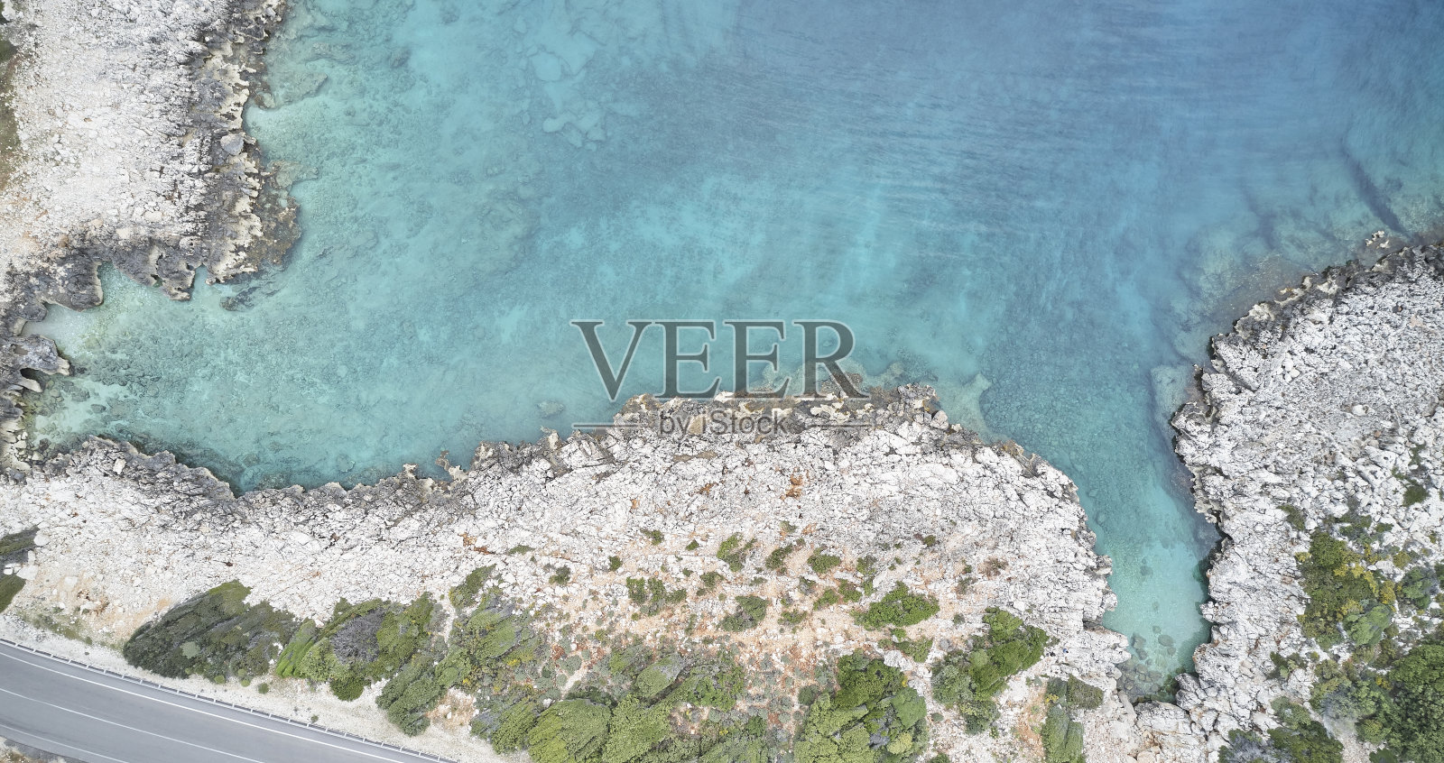 夏天海滩的鸟瞰图照片摄影图片