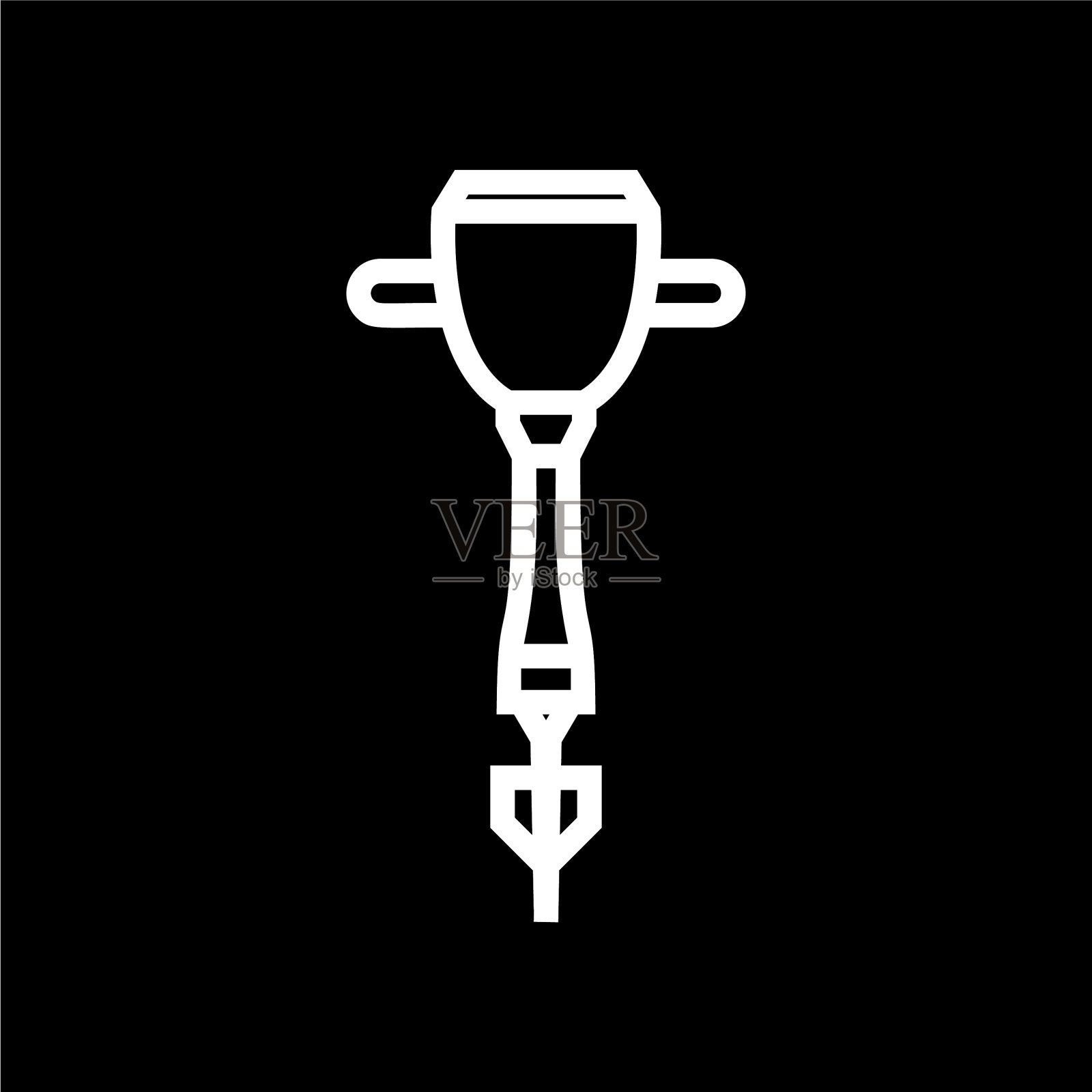 钻床图标-矢量插画图片素材