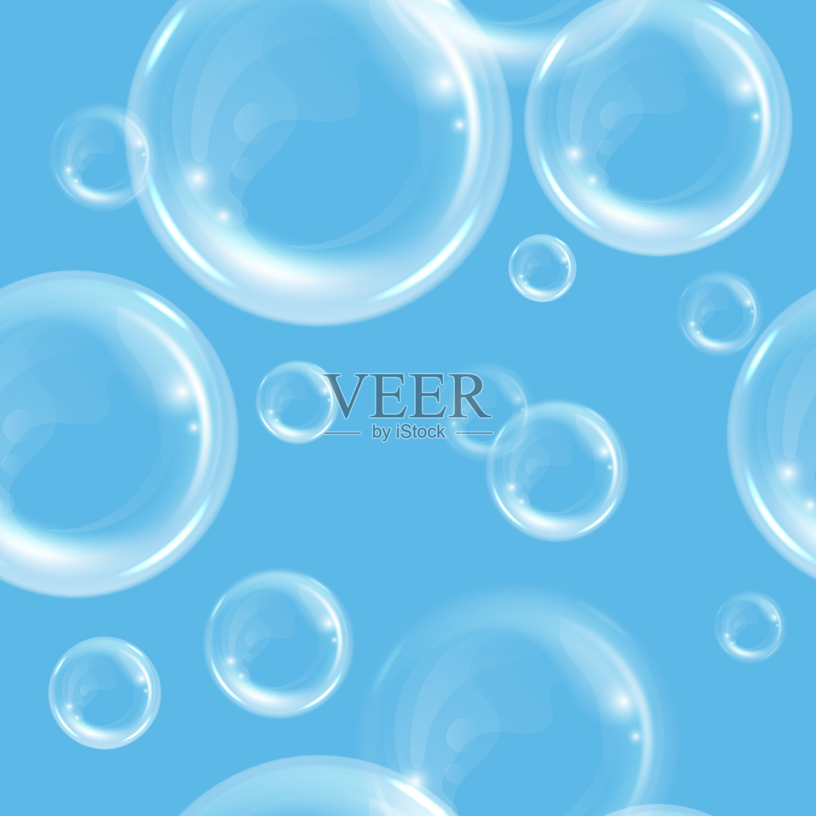 肥皂泡的背景插画图片素材