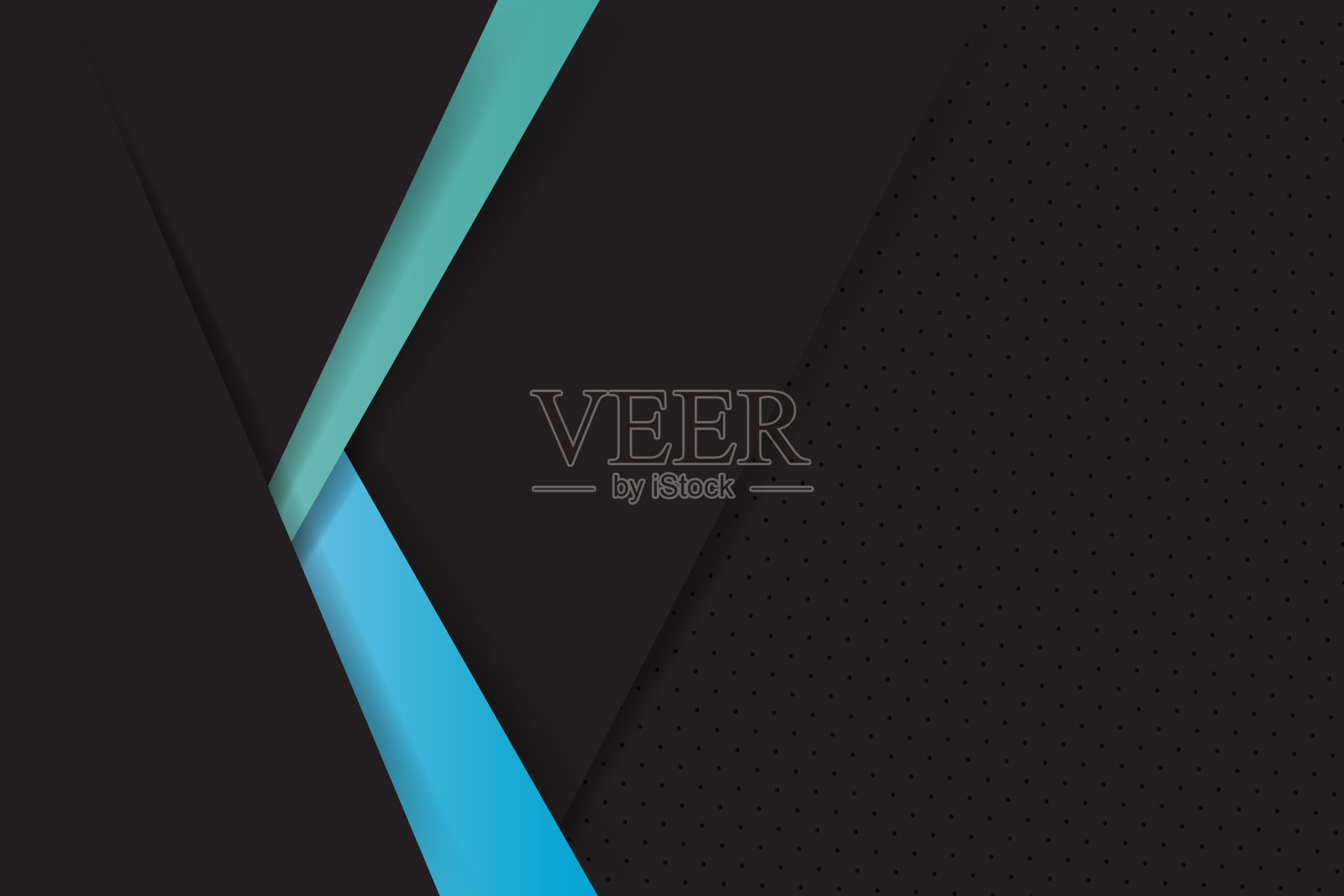 矢量抽象，科学，未来，技术概念与数字图像梯度条纹线与深色背景插画图片素材