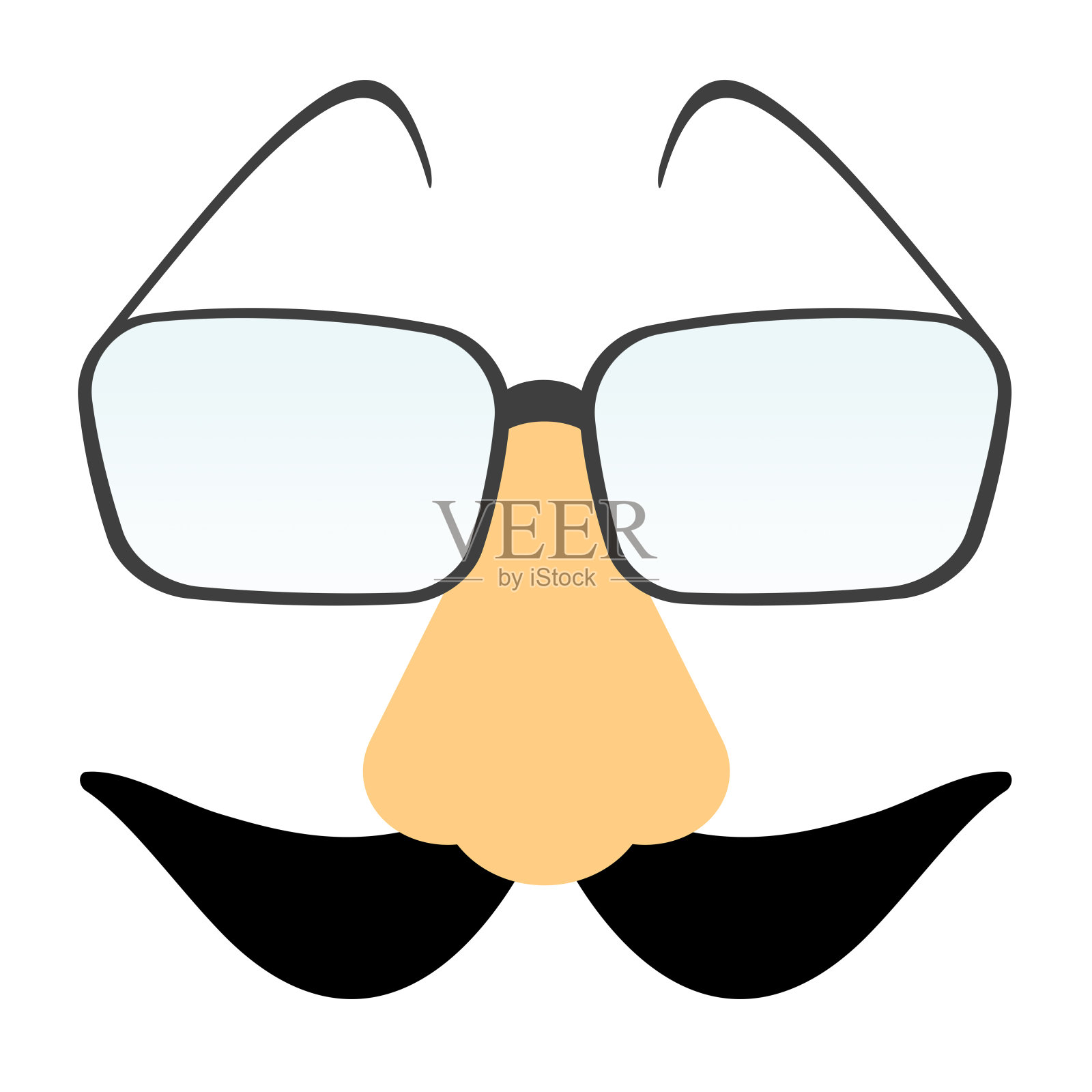 伪装工具插画图片素材