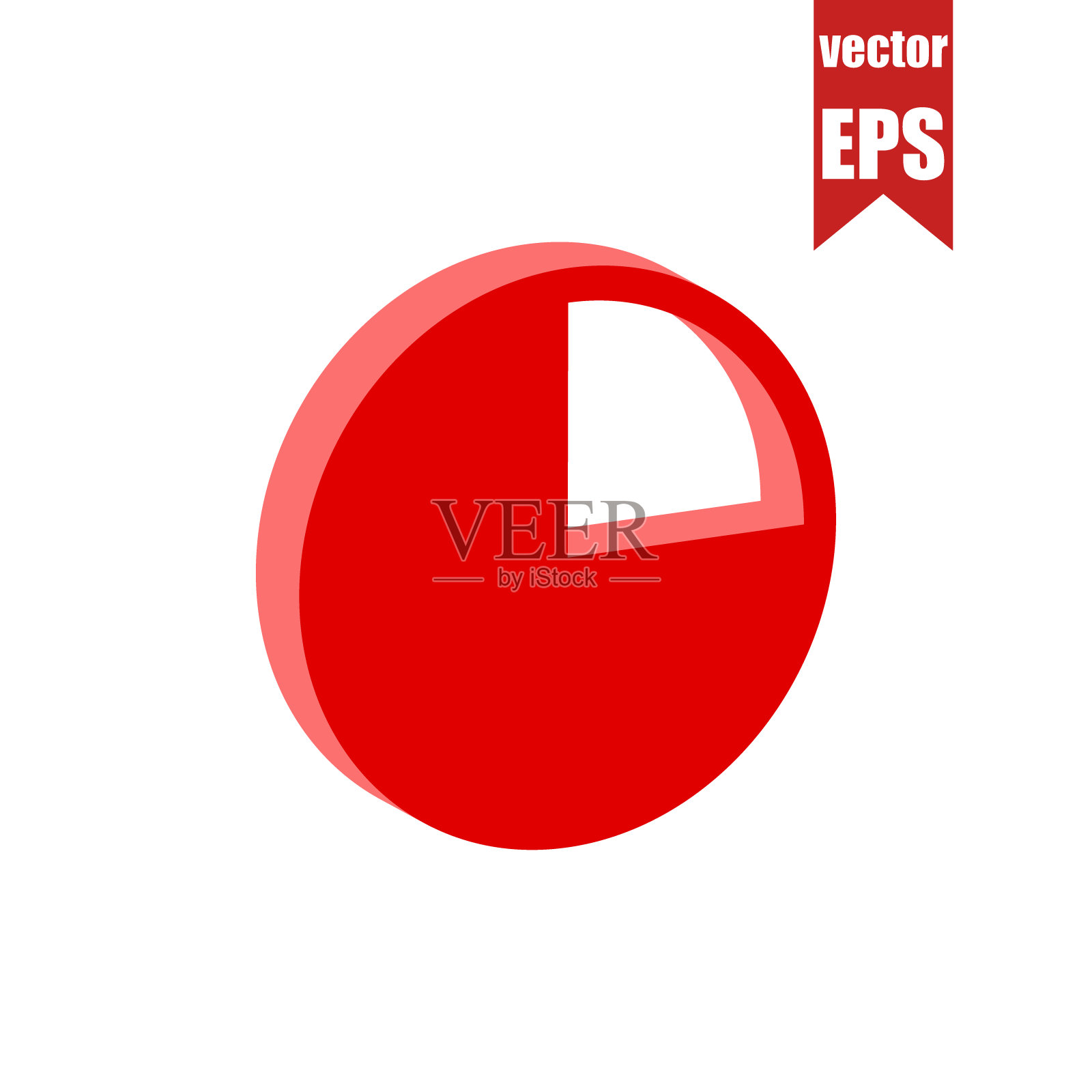 商业派图标。等距和3D视图。图标素材