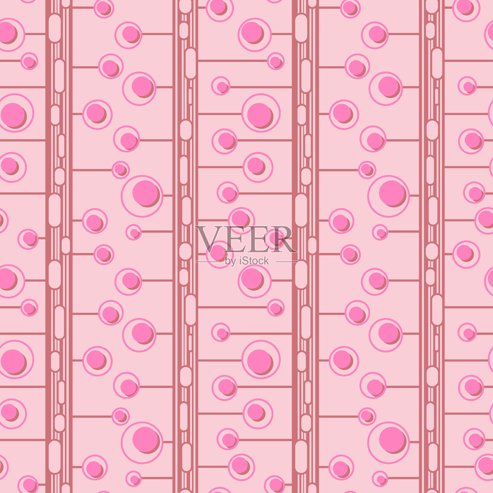 几何自然无缝图案。向量抽象装饰插画图片素材