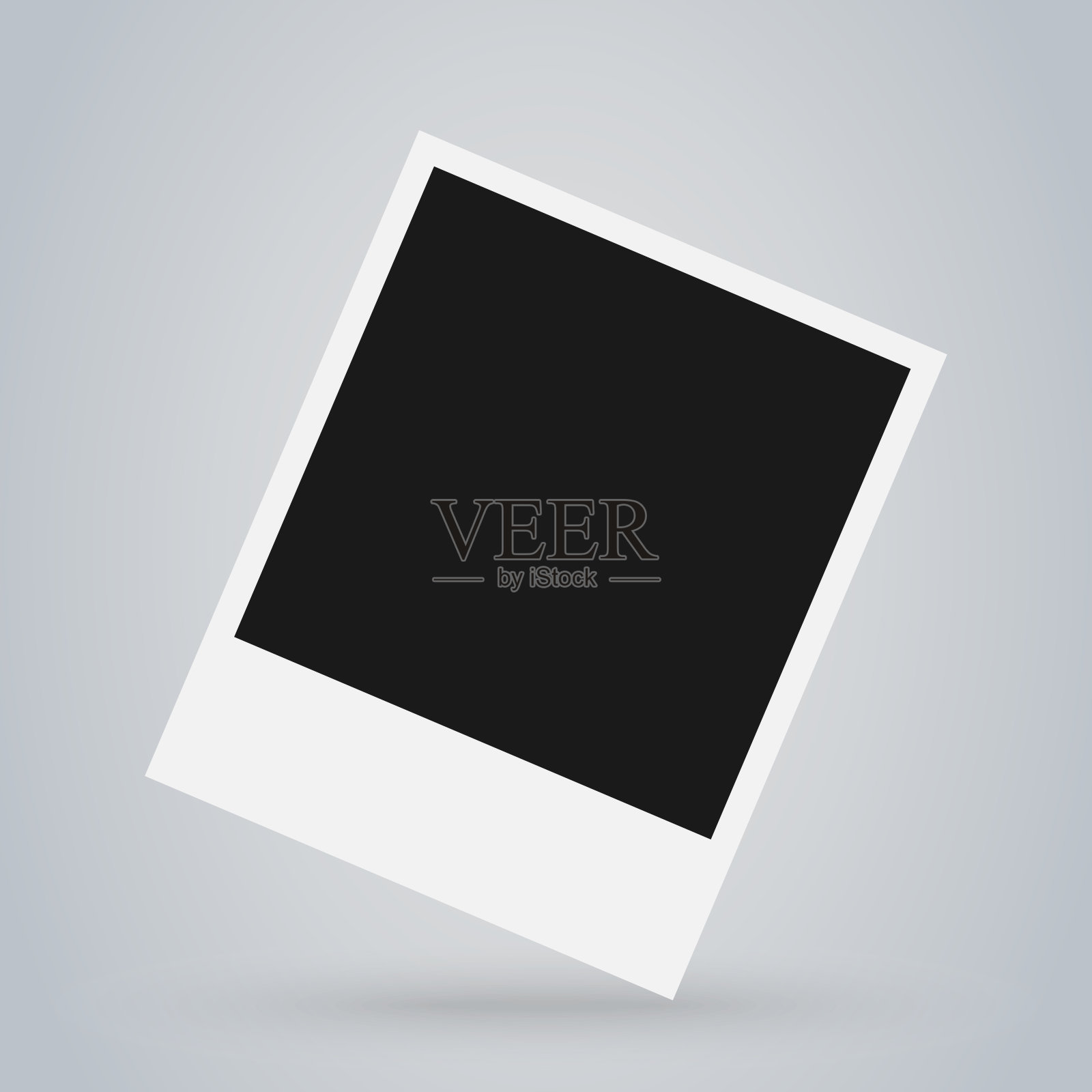 平面矢量相框。模板照片设计。矢量插图在简单的风格插画图片素材