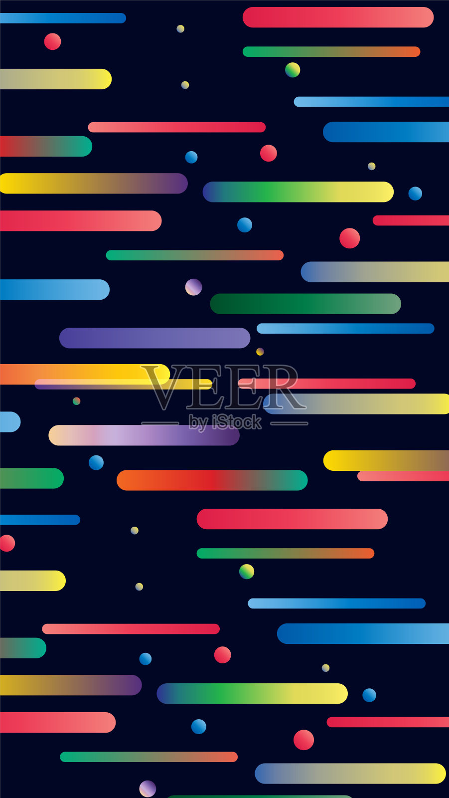 渐变条纹和圆圈的抽象背景插画图片素材